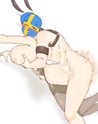 1boy 1girls breasts countryhumans countryhumans_girl creampie cum cum_in_pussy estonia_(countryhumans) flawsy heart-shaped_pupils nipples pale-skinned_female pale-skinned_male prone_bone simple_background sweat sweden_(countryhumans) white_background