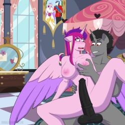 anthro cheating duo female friendship_is_magic hasbro hi_res infidelity male male/female my_little_pony princess_cadance_(mlp) shallowwin spade_lovelight