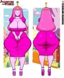 1girls :) adventure_time ass big_ass blurry_background breasts cameltoe cartoon_network child_bearing_hips choker cleavage coldarsenal collarbone covered_navel crown curvy curvy_figure dat_ass dress facing_viewer female female_only from_behind front_and_back front_view full_body fully_clothed fupa hands_together high_heels hourglass_figure huge_ass huge_breasts large_breasts long_hair mob_face nail_polish navel no_bra open_toe_shoes pantylines pink_hair pink_nail_polish pink_skin princess princess_bubblegum pussy_outline revealing_clothes skin_tight skindentation smile solo solo_female standing thick_calves thick_thighs tight_clothing toes voluptuous voluptuous_female warner_brothers watermark white_border wide_hips