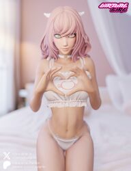 3d 3d_(artwork) 3d_model bed bedroom blender blender_(software) browser_game character cute hentai indie_game neko original original_artwork original_character pink_hair video_games virtual_youtuber virtualgirl vtuber wings