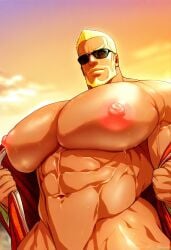 1boy ai ai_generated big_chest big_pecs celsiusexa huge_chest huge_pecs male male_only muscular muscular_male rokudenashi_(style)