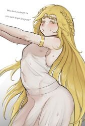 1boy big_ass blonde_hair bulge elden_ring femboy femboy_only fromsoftware hung_femboy hung_trap miquella miquella_the_kind penis see-through shadow_of_the_erdtree suthep sweaty thick_thighs translated