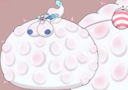 1girls absurd_res belly big_belly big_breasts breasts egg egg_laying female female_only hi_res huge_belly huge_breasts hyper hyper_belly hyper_pregnancy mind_break pal_(species) palworld pocketpair pregnant quivern solo stomach_bulge tubfy