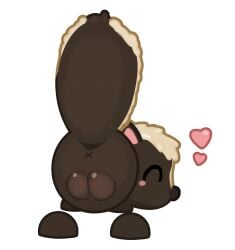 adopt_me animal animal_pussy anus az3m big_pussy blush cute female female_feral happy heart lowetiergod_says_youshouldkys_!now! mammal plain_background plump_labia png pussy roblox roblox_game showing_off showing_pussy skunk transparent_background zoophilia