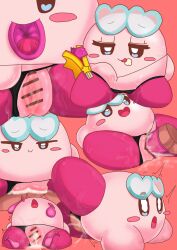 cum kirby kirby_(series) nintendo pink pink_body pink_skin pussy waddling_head