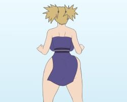 1girls animated ass ass_focus ass_shake big_ass biggies00 blonde_hair boruto:_naruto_next_generations bubble_ass bubble_butt dat_ass edit edited female_only from_behind milf naruto naruto_(series) shaking_ass solo_female standing temari thick_thighs tied_hair twintails white_background