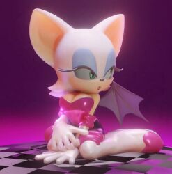 2024 3d animated big_breasts looking_at_viewer mp4 no_sound rouge_the_bat sega sensual shortstack solo sonic_(series) sonic_the_hedgehog_(series) tagme turntable_(animation) video virtualust