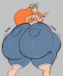 1girls alternate_version_available ass ass_bigger_than_breasts ass_bigger_than_head ass_bigger_than_torso big_ass big_breasts big_butt bottom_heavy breasts disney enormous_butt fat_ass fat_butt female female_only flavorcream gigantic_ass gigantic_butt ginger huge_ass huge_butt huge_thighs hyper hyper_ass hyper_butt hyper_thighs inner_workings jeans kate_(inner_workings) large_ass large_butt long_hair looking_back massive_ass massive_butt massive_thighs orange_hair red_hair thick_thighs thighs thunder_thighs tight_clothing tight_pants wide_hips wobbling_ass