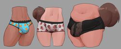 abigail_(peculiart) bulge dickgirl faceless_character faceless_female faceless_male female futanari girly intersex male peculiart roxy_(peculiart) stacy_(peculiart) tail trap underwear