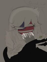 breasts closed_eyes countryhumans countryhumans_girl cum cum_in_mouth cum_inside davidpe eyelashes female female_focus giving_head hair hair_between_eyes half-closed_eyes male male/female oral oral_sex penetration penis ring sex united_states_of_america_(countryhumans)