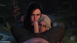 1boy 2girls 3d animated ball_sucking balls black_hair cd_projekt_red ciri collaborative_fellatio double_fellatio fellatio female geralt_of_rivia human human_only lerico213 looking_at_viewer male male_pov night oral outdoors penis pov rescraft sound sound_edit sound_effects source_filmmaker straight sucking sucking_testicles teamwork the_witcher the_witcher_(series) the_witcher_2 the_witcher_3:_wild_hunt threesome tight_throat video white_hair yennefer