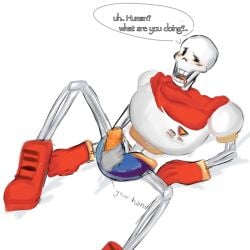 coolskeleton jerking male_focus male_only papyrus skeleton undertale