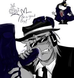 2d 2d_(artwork) artist_request blush chance_(forsaken) cum dick dream_game forsaken_(roblox) gay large_penis mafioso_(dream_game) mafioso_gyatt penis precum roblox roblox_game robloxian source_request tagme uncomfortable