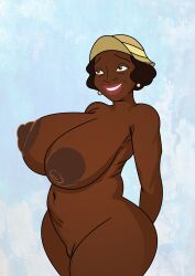 breasts dark-skinned_female disney eudora female_only hat huge_breasts mature mature_female milf mother nude nude_female smile smiling tagme the_princess_and_the_frog zetxus