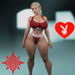 1girls 3d big_breasts bimbo_body blonde_female blonde_hair blue_eyes female female_only gm_studios light-skinned_female light_skin solo spiced spiced_clothing submissive_female