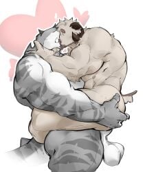 big_balls boner erection goat holding holding_ass huge_balls kissing kissing_while_penetrated kissing_while_riding love male_only nude phosbara romantic romantic_couple shark splash_(phosbara) true_love yawa_(snoozyawa)