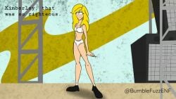 blonde blonde_female blonde_hair blush blushing bra breasts bumblefuzzenf embarrassed embarrassed_nude_female enf female gif naked naked_female nude nude_female panties ripped_clothing spongebob_reference torn_clothes torn_clothing wardrobe_malfunction