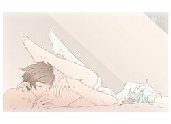 2boys anilingus animated asian asian_male blue_hair brown_hair closed_eyes feet gay gif legs mikleo_(tales) multiple_boys nude rimming shailo short_hair sorey_(tales) tales_of_(series) tales_of_zestiria testicles yaoi