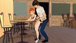 3d animated ben_10 dress female gif gwen_tennyson high_heels male penis ponchi sex skuddbutt vaginal_penetration