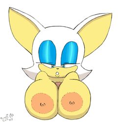 animated anthro big_breasts breasts chiropteran cleavage disembodied_penis duo erection excito female filthy_perfection huge_breasts humanoid_penis loop male mammal nipples outercourse paizuri penis pov rouge_the_bat sega sex solo_focus sonic_(series) straight white_background