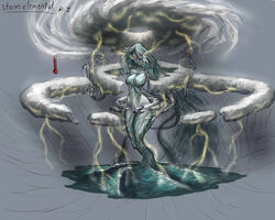 elemental giantess monster_girl plasmidhentai storm_elemental