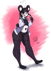 2019 anthro femboy furry furry_only garter_straps kenny_(kenashcorp) male male_only original original_character panda redmoon83 solo tagme thighhighs wink