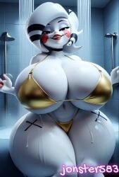 1girls 3d 3d_animation 3d_model ai_generated big_ass big_breasts big_butt bikini five_nights_at_freddy's fnaf fredina's_nightclub gigantic_ass gigantic_breasts gold_bikini jonster583 marie_(cally3d) marionette_(fnaf) puppet_(fnaf) solo solo_female solo_focus tagme video