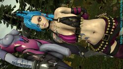 2futas 3d abuse angry ass balls big_balls big_breasts big_penis bimbo blue_hair bra braid breasts clothed clothing flaccid foreskin forest futanari gloves grab hair handcuffs huge_breasts human intersex jinx_(league_of_legends) jinxxxie kneeling league_of_legends lips lipstick long_hair nature outdoors overwatch pale_skin penis pink_eyes purple_skin rape restrained sex shaved_pussy suit tattoo white_skin widowmaker