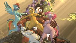 16:9 3d anthro applejack_(mlp) cum equid equine fluttershy_(mlp) friendship_is_magic group hi_res horse mammal mane_six_(mlp) my_little_pony pinkie_pie_(mlp) pregnant princess_twilight_sparkle_(mlp) rainbow_dash_(mlp) rarity_(mlp) troubleshoes_(mlp) twilight_sparkle_(mlp) veryfluffy