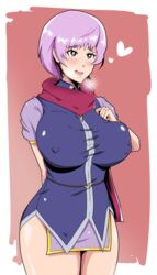 big_breasts breasts codenamedeepthroat female female_only fire_emblem fire_emblem:_new_mystery_of_the_emblem heart huge_breasts katarina_(fire_emblem) large_breasts purple_hair solo solo_female thick_thighs