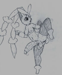 1futa absurd_res anthro anthrofied balancing big_penis blush breasts dickgirl furry futa_only futanari hi_res humanoid_penis intersex kick lopunny mega_evolution mega_lopunny monochrome nintendo nipples penis pokémon_(species) pokemon pokemon_(species) pokemon_dppt pokemon_oras precum sketch solo sweat testicles thick_thighs training video_games wide_hips yang_(artist)