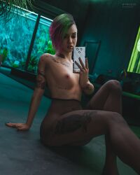 judy alvarez from cyberpunk 2077 by ambus3d