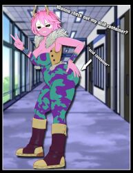 ashido mina from boku no hero academia by cybrokrimson