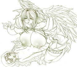 1boy 1boy1girl 1girls alternate_breast_size artist_request big_breasts breasts bridget dizzy_(guilty_gear) female femboy femboy_on_female guilty_gear huge_breasts large_breasts male male/female malesub paizuri sex straight tagme