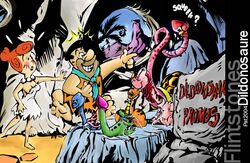 dinosaur female fred_flintstone hanna-barbera human male pat the_flintstones wilma_flintstone