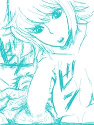 1boy 1girls artist_request female male marguerite monkey_d_luffy one_piece one_piecern straight_hair tagme