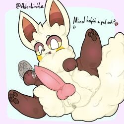 2026 adorbinite anus ball_fluff ball_fur ball_tuft boy brown_eyes brown_nose butthole cock cream_fur cremis dick ear_tuft ears ears_up feral feral_only feral_solo furry furry_ears furry_male furry_only furry_tail male male_only mouth_open nose one_leg_up palworld pawpads paws penis precum presenting presenting_anus presenting_balls presenting_butt presenting_penis solo_feral solo_focus solo_male speech tagme text three_tone_fur two-tone_body two-tone_fur two_tone_body two_tone_ears white_body white_fur yellow_blush yellow_eyes