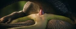 3d_(artwork) anthro anthro_on_feral anthro_penetrated bestiality digital_media_(artwork) duo dzat faceless_character female female_penetrated feral feral_penetrating feral_penetrating_anthro green_body grey_body hi_res keie larger_penetrated male male/female male_penetrating male_penetrating_female penetration penile penile_penetration penis_in_vagina reptile scalie sex size_difference tail vaarkea vaginal vaginal_penetration