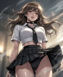 ai_generated black_panties hermione_granger panties upskirt