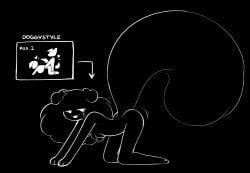 ambiguous_penetration anthro big_breasts big_butt breasts butt canid canine female female_penetrated looking_at_viewer looking_back male male/female male_penetrating male_penetrating_female mammal monochrome obscured_penetration penetration penile penile_penetration pinup pose presenting presenting_hindquarters puppysnackz puppysnackz_(character) sex solo solo_focus solo_in_panel thick_thighs