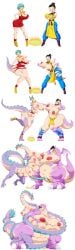 2girls ass ass_bigger_than_head ass_expansion belly_button big_ass big_breasts black_eyes black_hair blue_eyes blue_hair blush breast_expansion breast_squeeze breasts breasts_bigger_than_head censored censored_pussy clawed_feet clawed_fingers claws dragon dragon_ball dragon_ball_z dragon_balls dragon_girl dragon_horns dragon_humanoid dragon_tail dragon_transformation dragon_wings fat_female growing growth growth_sequence huge_ass huge_breasts mankor multi_breast navel nipples plus_size pussy ripped_clothes ripped_clothing scales thick thick_ass thick_thighs thighs torn_clothes torn_clothing transformation transformation_sequence vagina weird wings wrapped_around_another