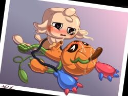 cum cum_on_face cumshot dandys_world foreskin goob_(dandy's_world) gourdy_(dandy's_world) nixkirb18 penetration penis