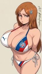 art-robicleison bikini bleach orihime_inoue robicleison