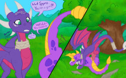 16:10 activision anus ass_up balls breed comic countershade_tail countershade_torso countershading crossgender cynder dialogue dragon english_text erection female femboy ftm_crossgender genitals green_eyes hi_res knot knotted_penis magnificent-arsehole male male/female membrane_(anatomy) membranous_wings mtf_crossgender multicolored_body mythological_creature mythological_scalie mythology outside_sex penetration penis purple_body red_body scalie sex spyro spyro_the_dragon tail text tomboy vaginal vaginal_penetration widescreen wings yellow_body