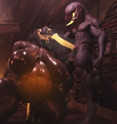 3d_(artwork) absurd_res alien anthro blender_(artwork) bodily_fluids bone colored_cum cum cum_from_vagina cum_in_mouth cum_in_vagina cum_inflation cum_inside digital_media_(artwork) duo eyeless female genital_fluids genitals glowing glowing_belly glowing_genitalia glowing_penis hi_res holding_mouth_open inflation male male/female malo mandibles monster muscular muscular_male obese obese_female overweight overweight_female penis scp-1471-a scp_foundation sharp_teeth skull skull_head sneakyphox sweat sweaty_body teeth tongue tongue_out unusual_bodily_fluids unusual_cum unusual_genital_fluids vein veiny_penis void_wyvern_(sneakyphox)