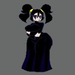 animated arms_under_breasts cassidy_(fnaf) chaoticdream dress female female_focus female_only five_nights_at_freddy's ghost ghost_girl gif large_thighs pigtails pixel_(artwork) pixel_animation pixel_art self_upload simple_background tagme thicc thick thick_ass thick_thighs