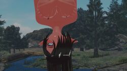 blowjob_face coils dark_elf dark_skin elf elf_ears feet hypnotic_eyes kaa kaa_eyes sound tagme video