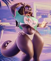 3d_(artwork) 5:6 anthro big_breasts bikini blender_(artwork) breasts clothed clothing da.nilkaz_(modeler) digital_media_(artwork) female grand_theft_auto grand_theft_auto_vi gta_vi_cover_girl hi_res lizard meme monster reptile rockstar_games scalie scp-682 scp-682_(da.nilkaz) scp_foundation solo swimwear teeth thick_thighs two-piece_swimsuit watermark wide_hips