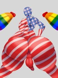 2d 2d_(artwork) 2d_artwork american american_flag anus anus_peek ass ass_bigger_than_head ass_focus asshole balls big_ass big_cock big_penis bottom_heavy butthole cock curvy gay gay_male giant_penis huge_cock humanoid imminent_anal imminent_penetration imminent_sex imminent_threesome lgbt_pride lgbt_pride_colors lgbt_pride_month penis penis_out penis_size_difference thesanfo thick_thighs thighs united_states_of_america united_states_of_america_(countryhumans) veiny_penis