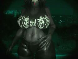 2025 3d_(artwork) 3d_animation 4:3 animated anthro areola big_breasts black_areola black_bottomwear black_clothing black_hair black_nipples black_sclera black_shorts bone bottomwear bouncing_breasts breasts canid canine clothed clothed_anthro clothed_female clothing clothing_lift collar da.nilkaz_(modeler) digital_media_(artwork) female female_anthro flashing flashing_breasts hair huge_breasts knocking laugh looking_at_viewer malo mammal navel nipples nnls no_i'm_not_a_human presenting presenting_breasts scp-1471 scp-1471-a scp-1471-a_(da.nilkaz) scp_foundation shibashibs_(va) short_playtime shorts skull skull_head skulldog_(species) solo sound sound_edit tagme thick_thighs third-party_edit topwear video white_eyes wide_hips
